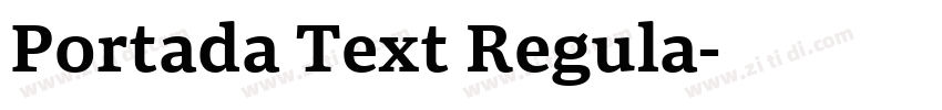 Portada Text Regula字体转换